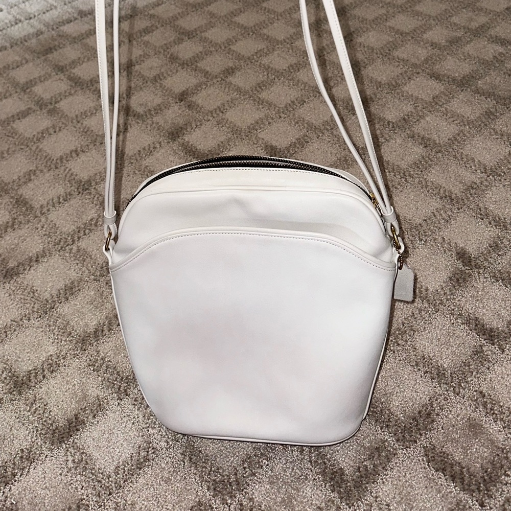 Vintage white coach bag